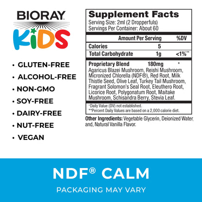 BIORAY Kids NDF Calm – Vanilla 4 oz | Liver Support & Detox