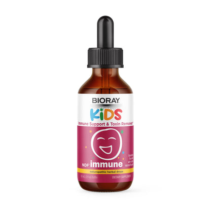 BIORAY Kids NDF Immune – Blueberry, 2 oz | Immune Support & Toxin Removal