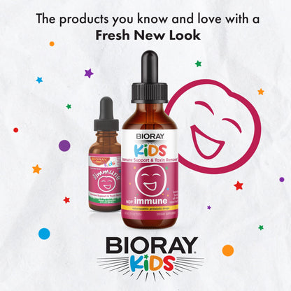 BIORAY Kids NDF Immune – Blueberry, 2 oz | Immune Support & Toxin Removal