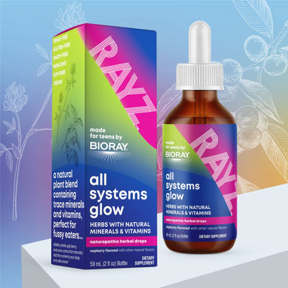 BIORAY RAYZ All Systems Glow Raspberry - 2 fl oz for Teens 12-18