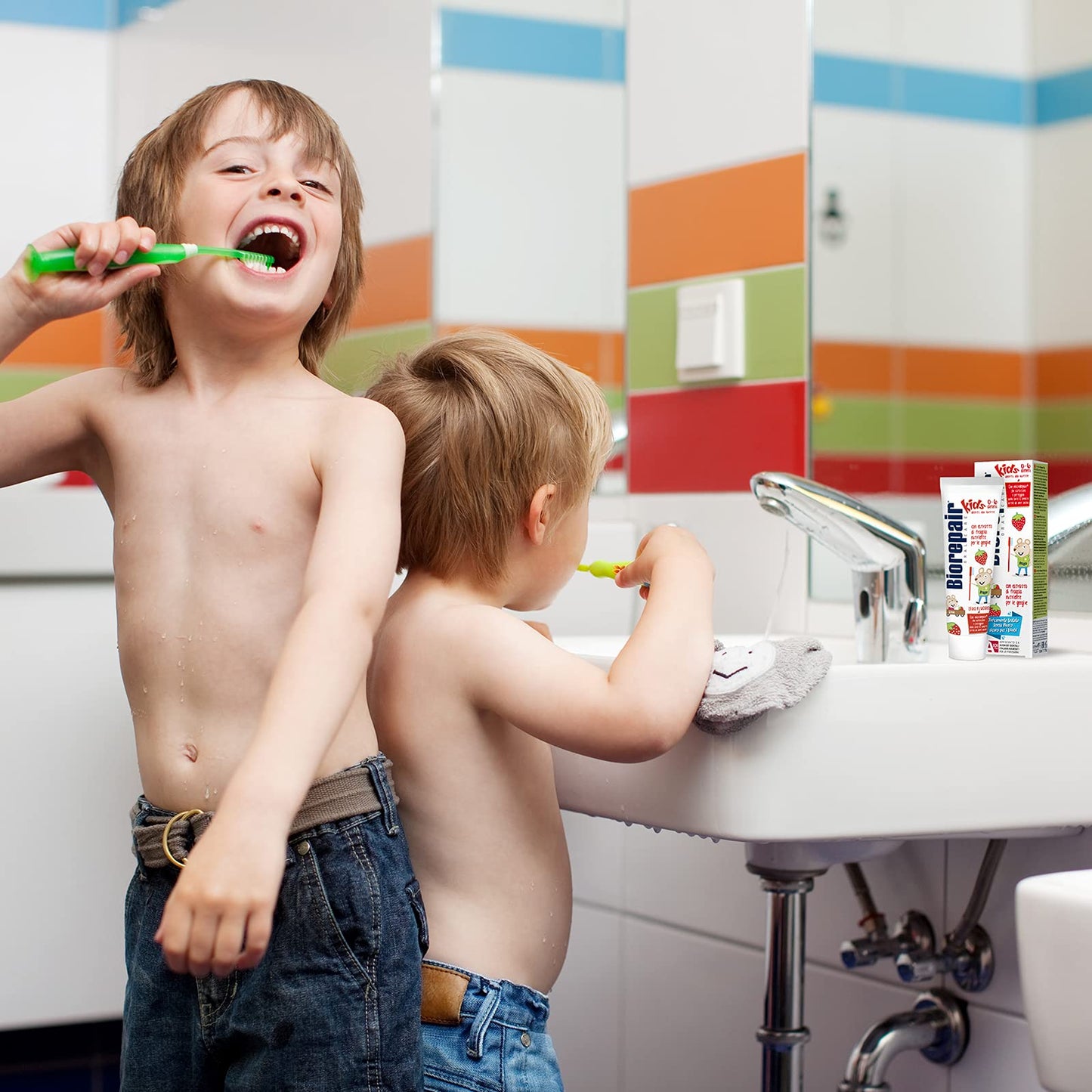 Biorepair Junior Toothpaste - MicroRepair for Kids, Strawberry Flavor, 50ml