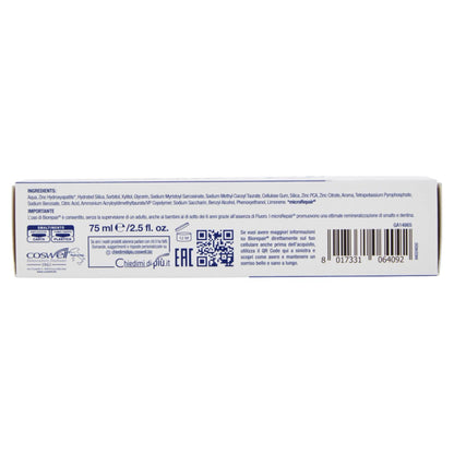Biorepair Paste Oralcare Intensive Night Repair 75ml - Fluoride Free, Made in Italy