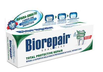 Biorepair Total Protective Repair Toothpaste with microRepair – New Formula, 75ml (2.5 fl oz), Italian Import