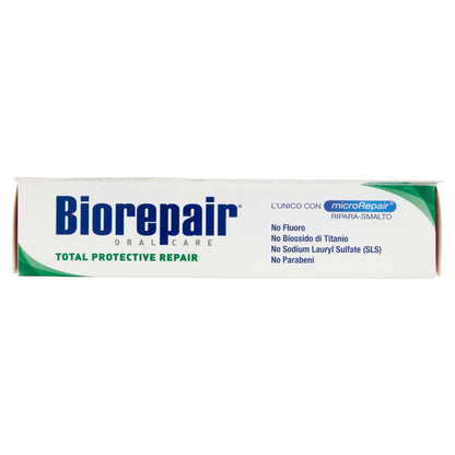 Biorepair Total Protective Repair Toothpaste with microRepair – New Formula, 75ml (2.5 fl oz), Italian Import