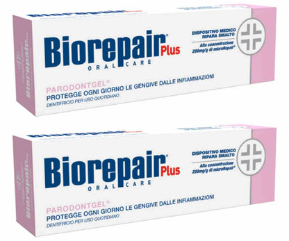 Biorepair Parodontgel Daily Toothpaste – 2 x 75ml Tubes | Italian Import