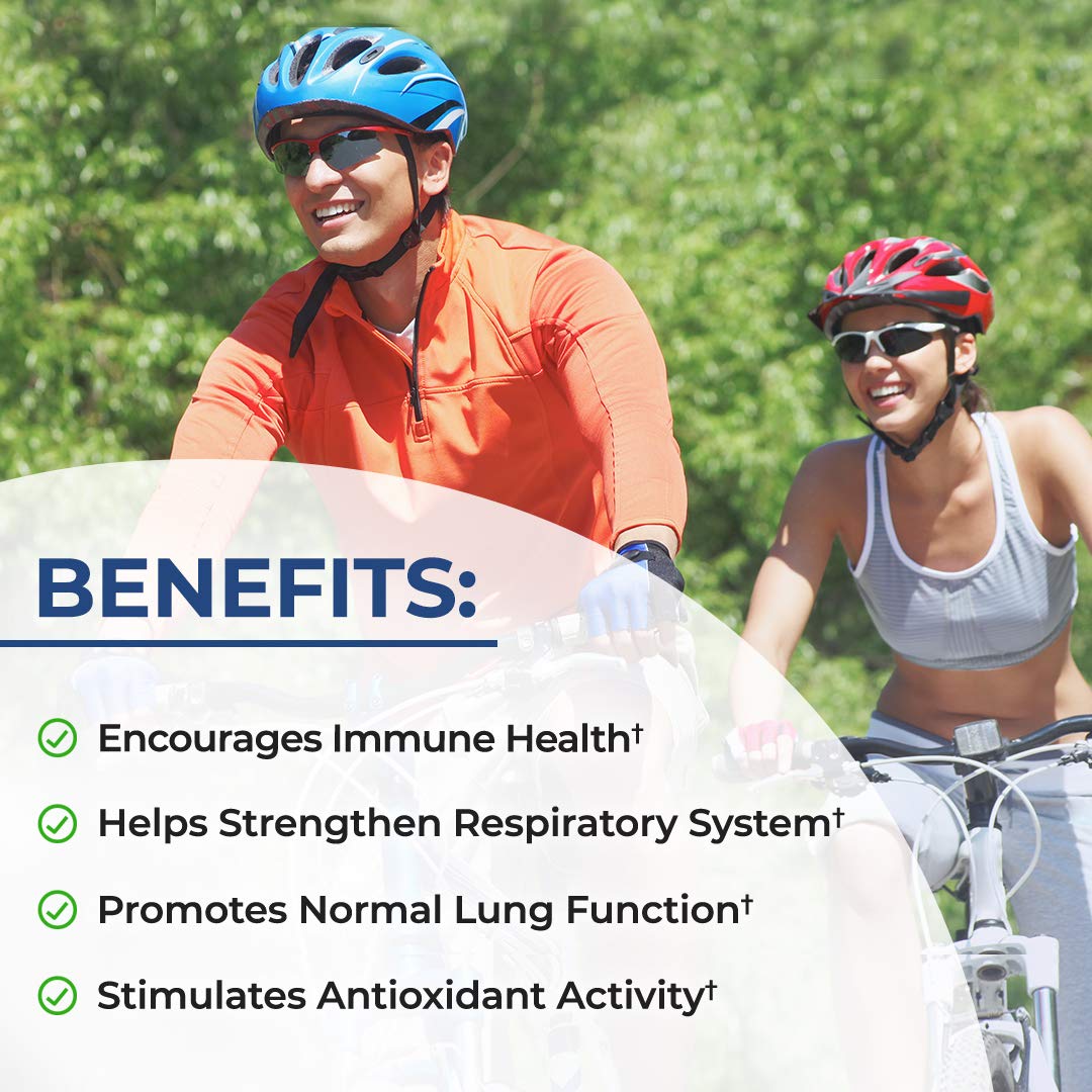 Respiratory & Immune Lung Support - Quercetin, Vitamin D & Cordyceps | 60 Capsules
