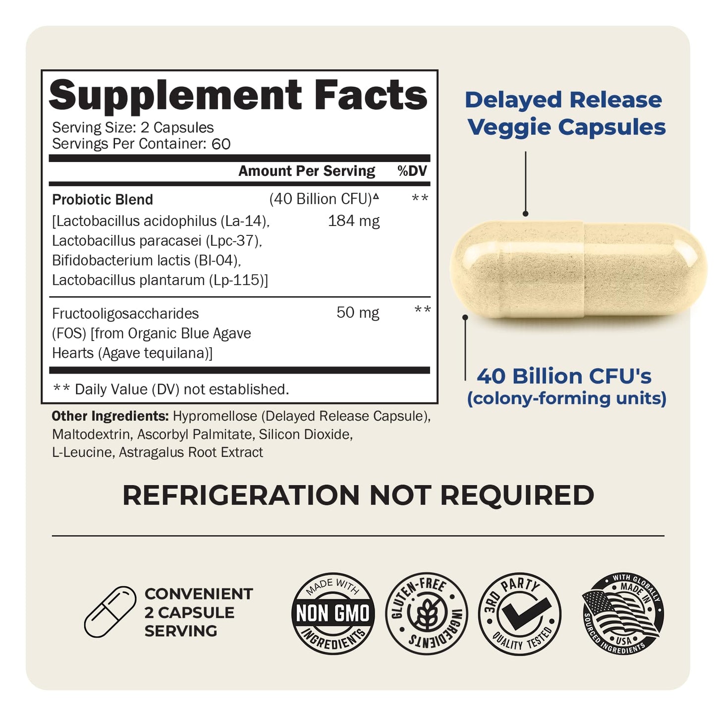BioSchwartz Daily Probiotic – 40B CFU for Gut Health, 120 Count