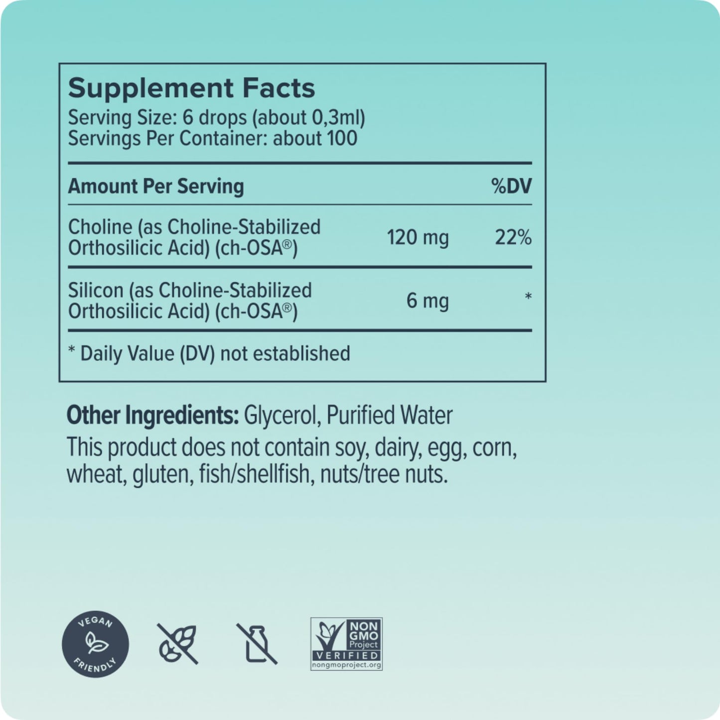Biosil Collagen Booster Drops - Patented ch-OSA Activator for Skin, Hair, Nails & Joints (1 fl oz x 2)