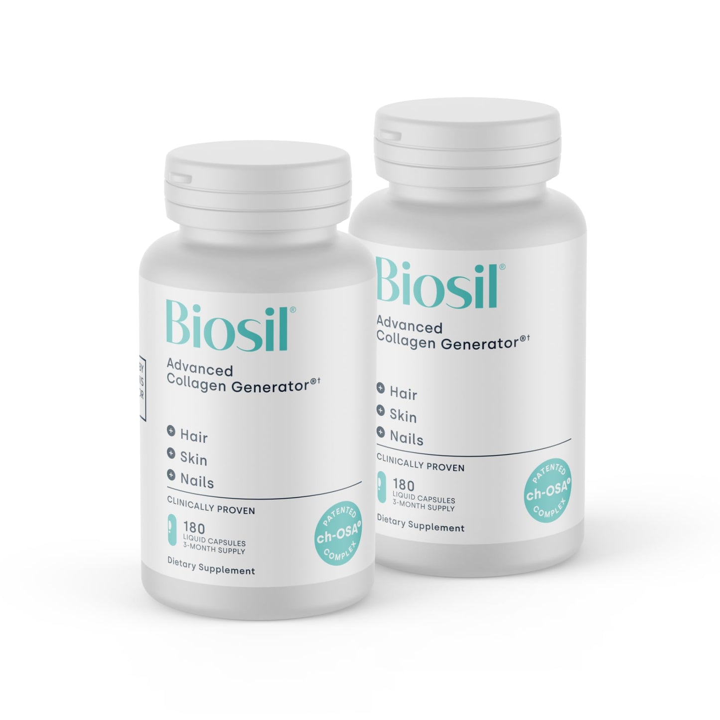 Biosil Collagen Booster - 180 Capsules, Pack of 2 | ch-OSA Activator