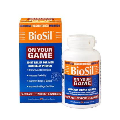 Biosil On Your Game - 60 Veggie Capsules | Patented ch-OSA for Joint Support