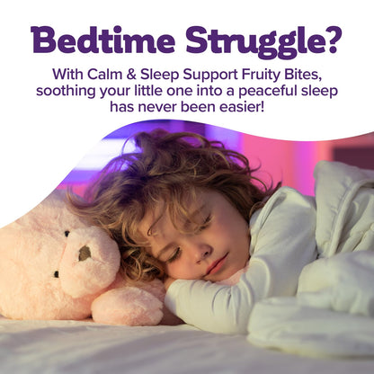 Biostime Kids Sleep Fruity Bites (Ages 4+) – Probiotics & Magnesium Gummies (Melatonin-Free) | 60 Count