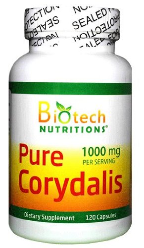 Biotech Nutritions Pure Corydalis - 10:1 Extract, 1000 mg, 120 Count