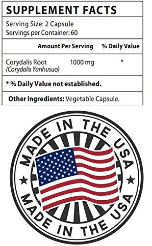 Biotech Nutritions Pure Corydalis - 10:1 Extract, 1000 mg, 120 Count