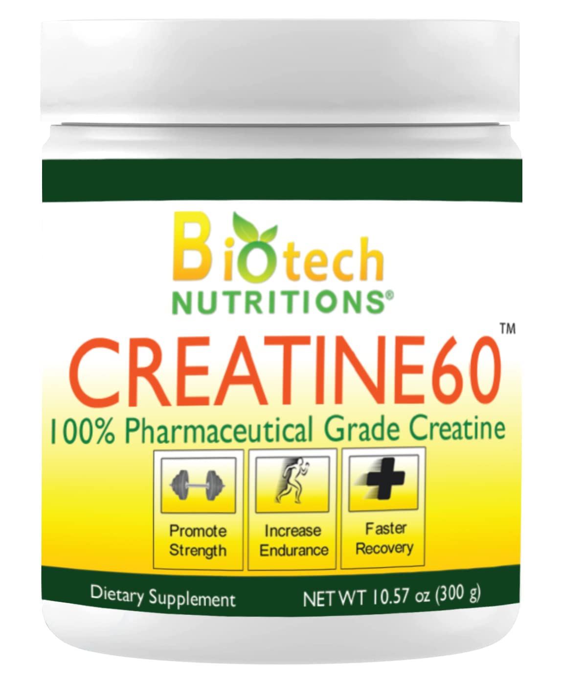 Biotech Nutritions Creatine 60 – 300 g Creatine Monohydrate, 60 Servings