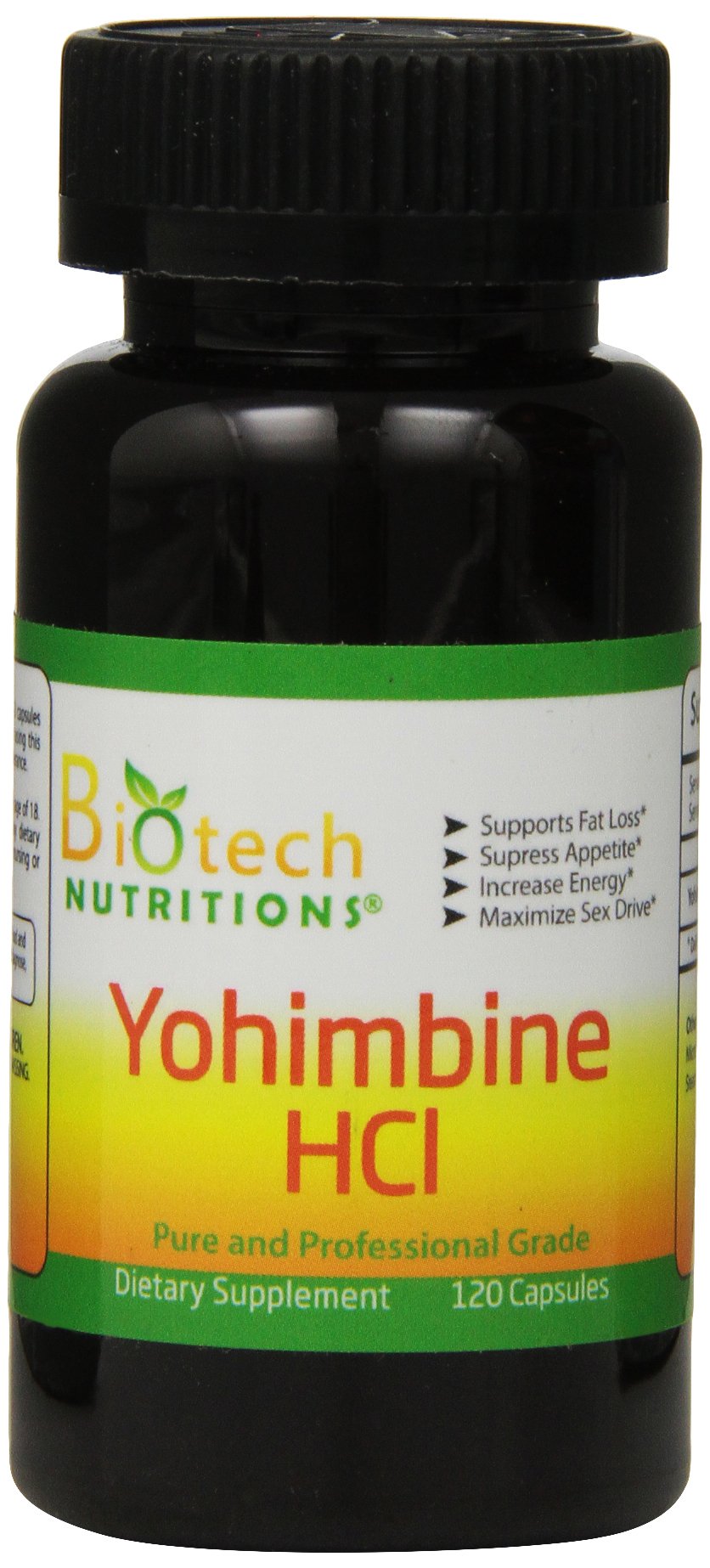 Biotech Nutritions Yohimbine HCl Dietary Supplement, 120 Count