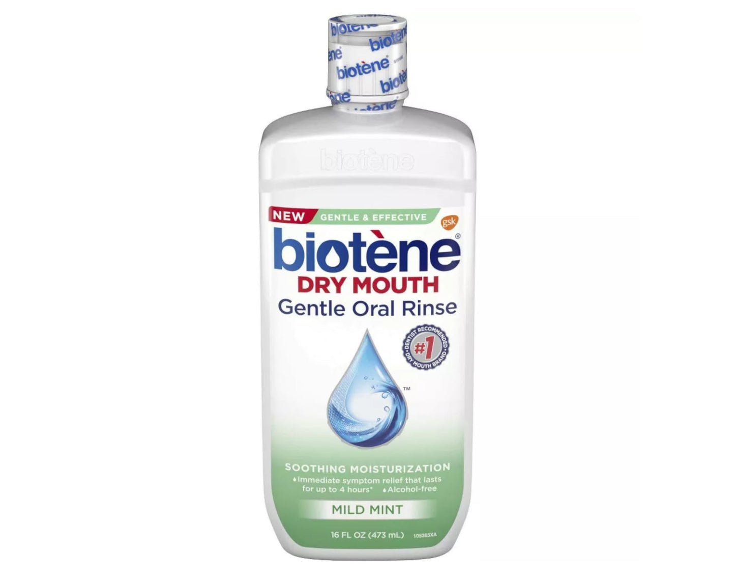 Biotene Moisturizing Oral Rinse, Mild Mint 16 oz (Packaging May Vary)