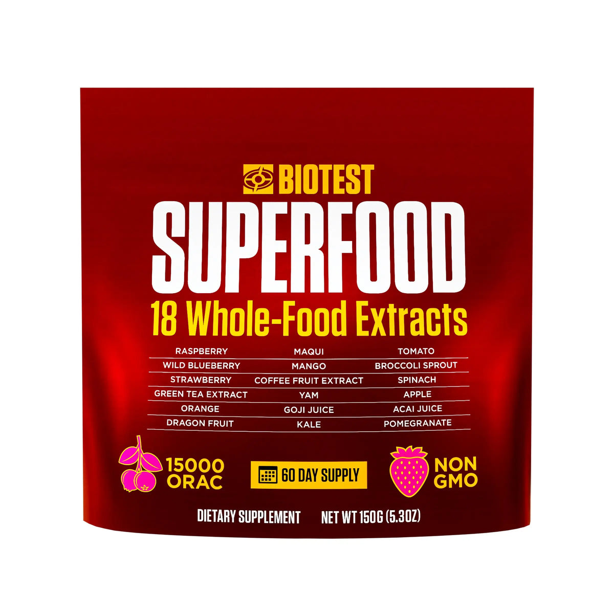 Biotest Superfood Berry-Dense Polyphenols – Blueberry, Raspberry, Strawberry & Maqui (30 Servings) BritishVita | Premium UK Vitamins & Wellness Supplements