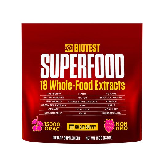 Biotest Superfood Berry-Dense Polyphenols – Blueberry, Raspberry, Strawberry & Maqui (30 Servings) BritishVita | Premium UK Vitamins & Wellness Supplements