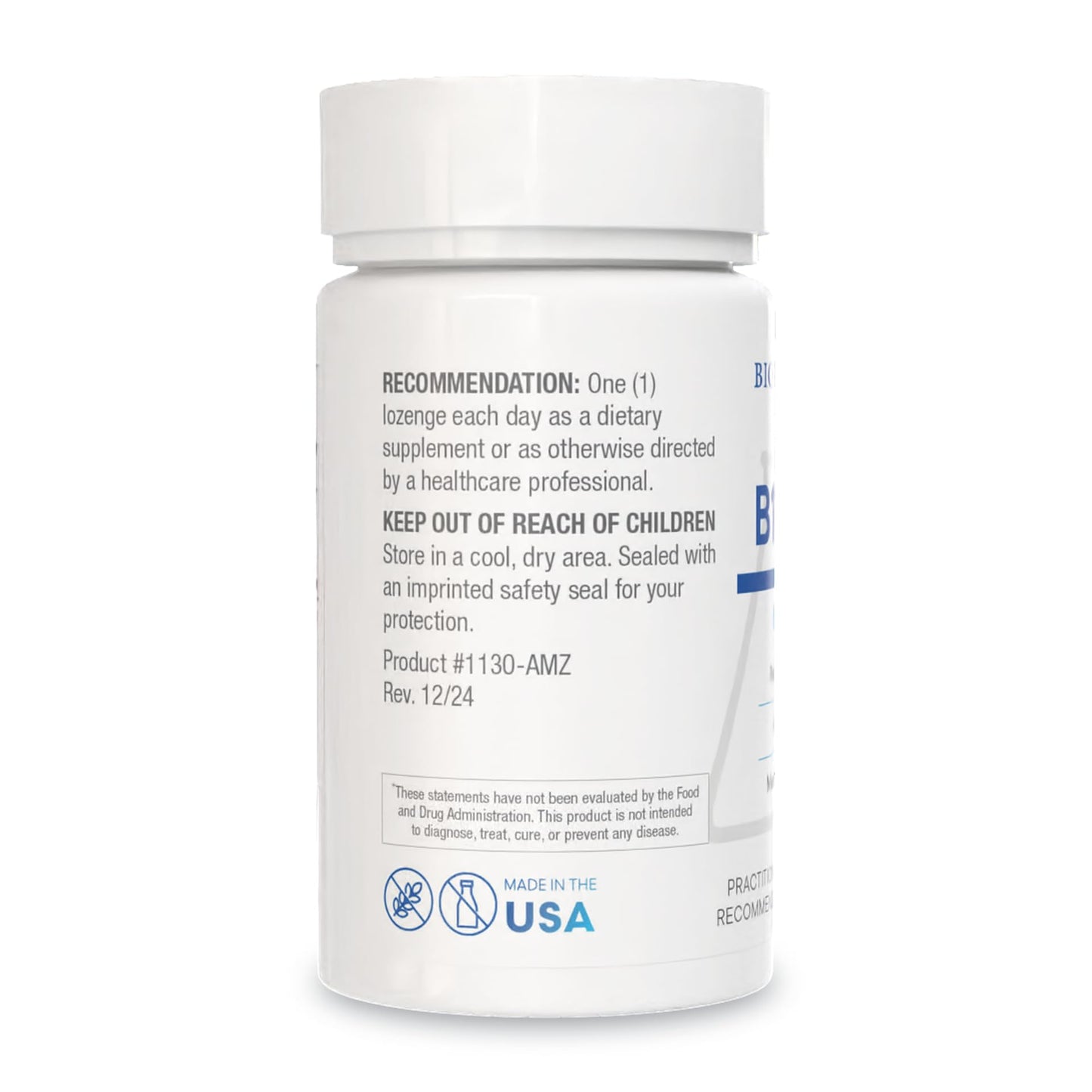 Biotics Research B12-2000™ Sublingual Lozenges – 2000 mcg B12, B6 & Folate, Berry Flavor, 60 Count