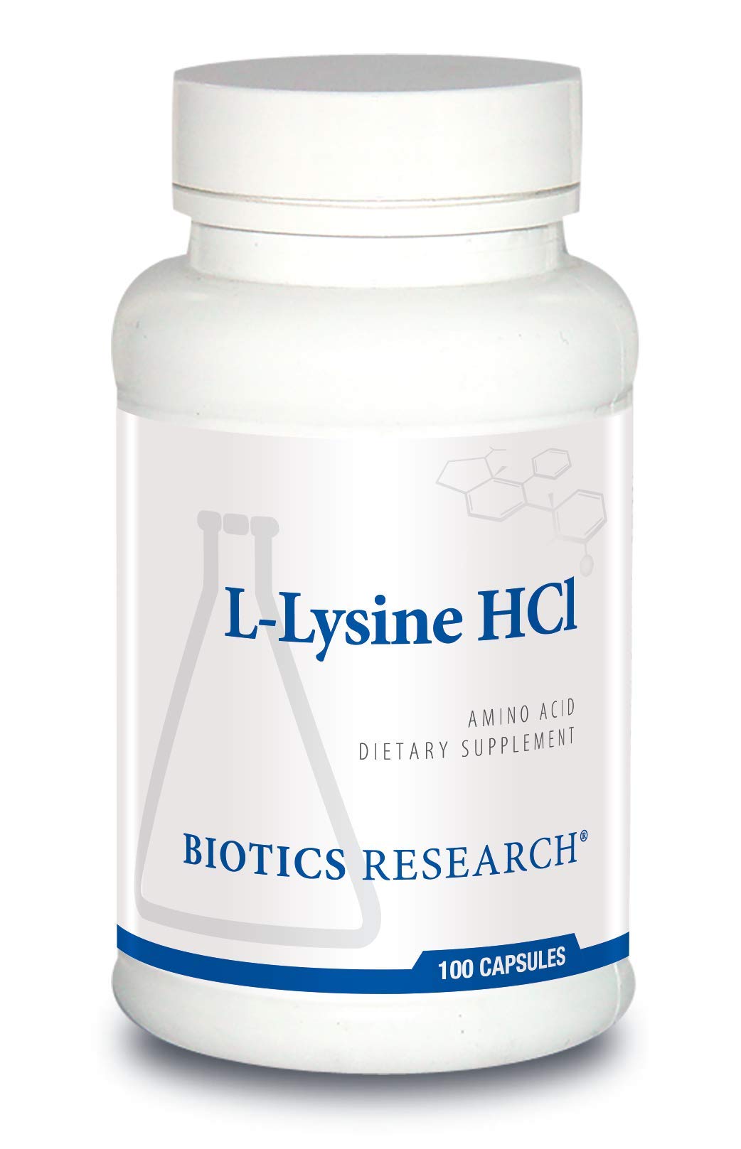 Biotics Research L-Lysine HCI Amino Acid Supplement – Energy, Immunity & Calcium Support | 100 Capsules