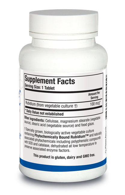 Biotics Research Rb Zyme: Rubidium Whole Food Mineral for Glandular Health - 100 Tablets