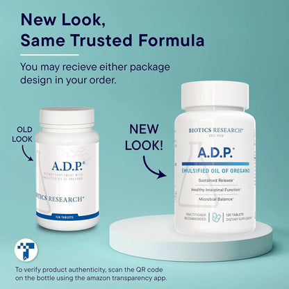 Biotics Research A.D.P. Emulsified Oil of Oregano Tablets – Sustained Release, High Absorption, 120 Tablets BritishVita | Premium UK Vitamins & Wellness Supplements