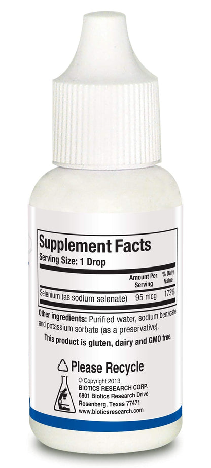 Biotics Research Aqueous Selenium Liquid Formula – 95 mcg – 0.5 fl oz Pack of 2