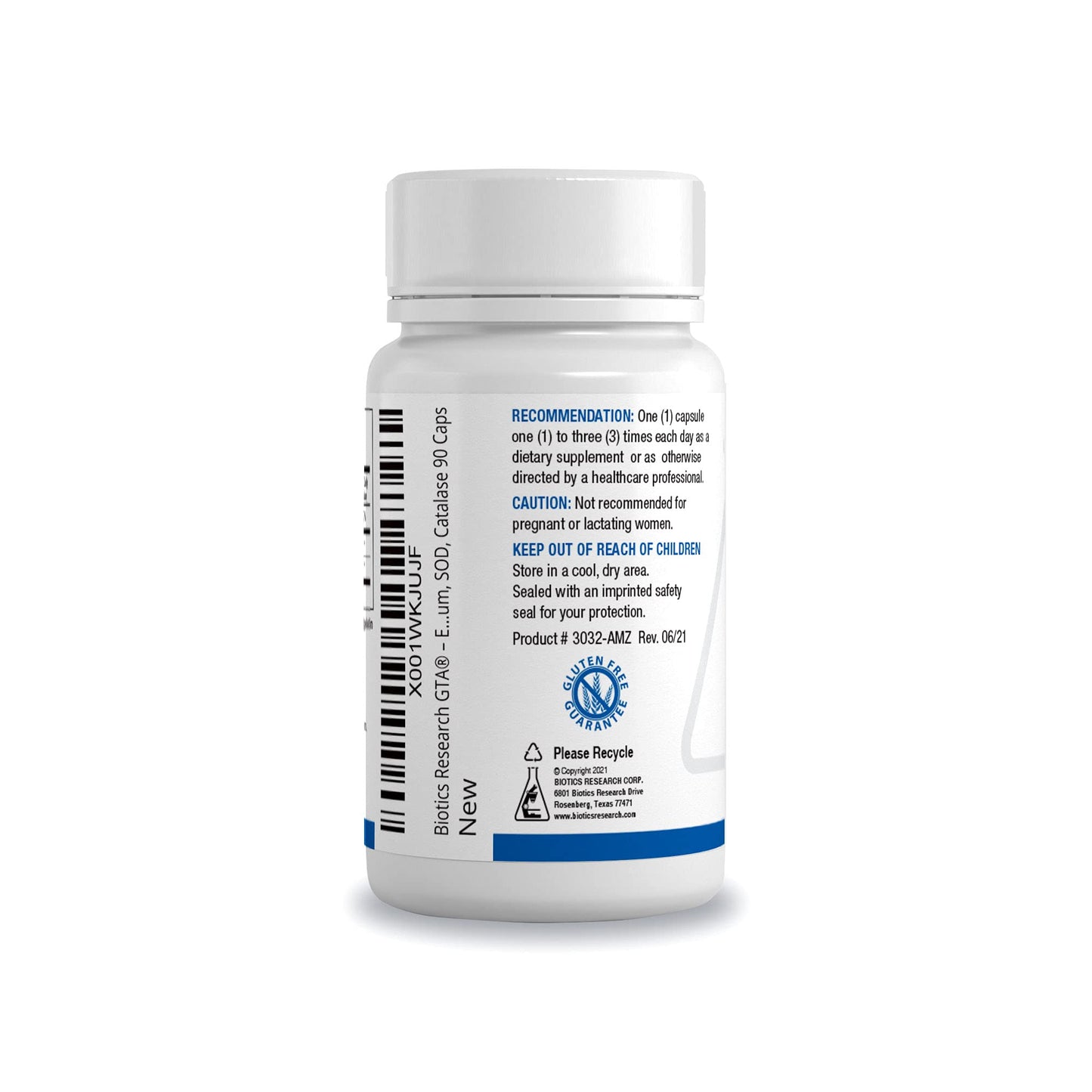 Biotics GTA – Selenium & Rubidium Endocrine Support for Hormone Balance, 90 Capsules