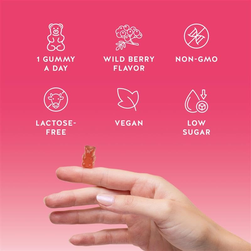 Biotin Gummies for Hair, Skin & Nails – 5,000 mcg High-Potency Vegan Vitamins (60 Gummies)