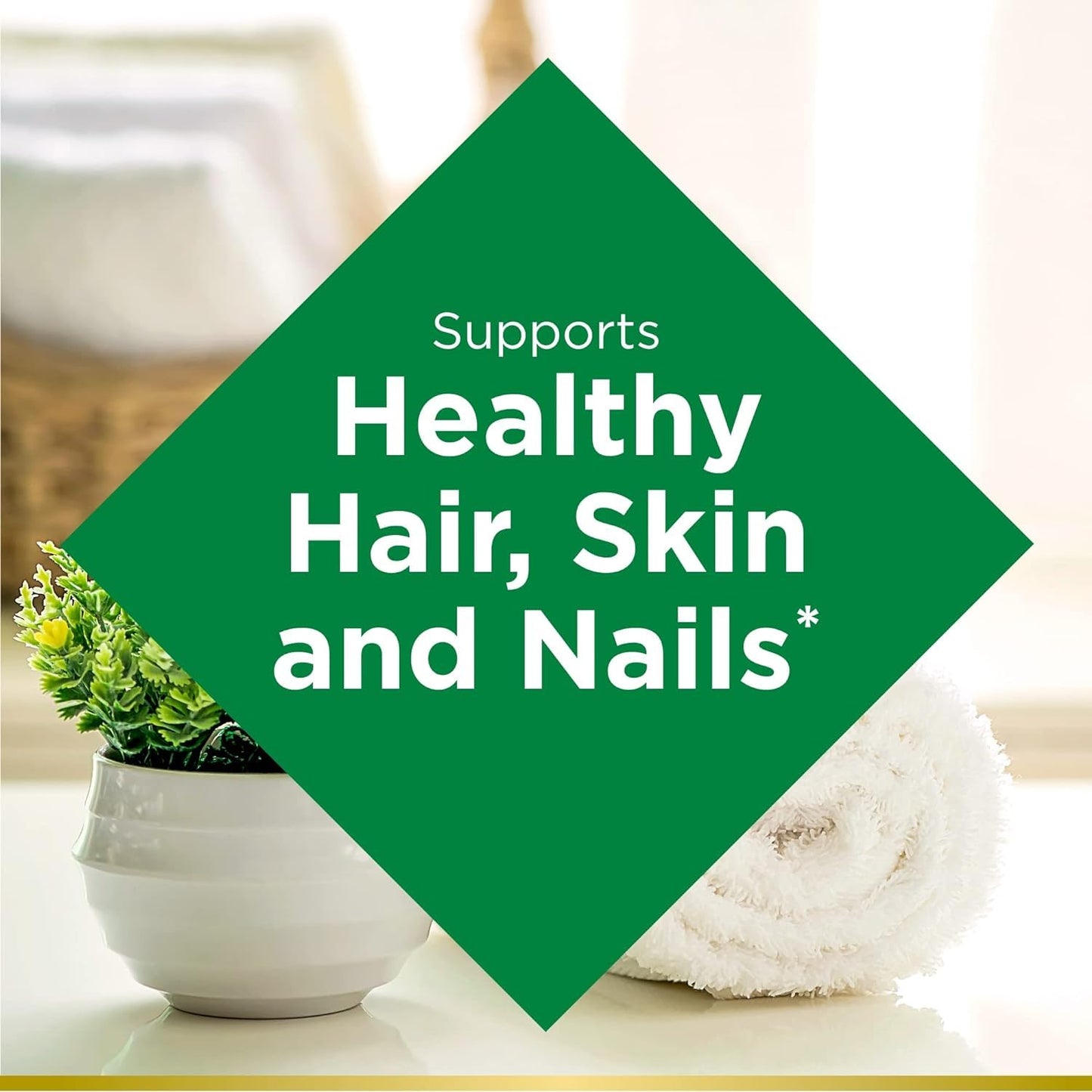 Nature's Bounty Biotin 10000 mcg – Hair, Skin & Nails | 120 Ct