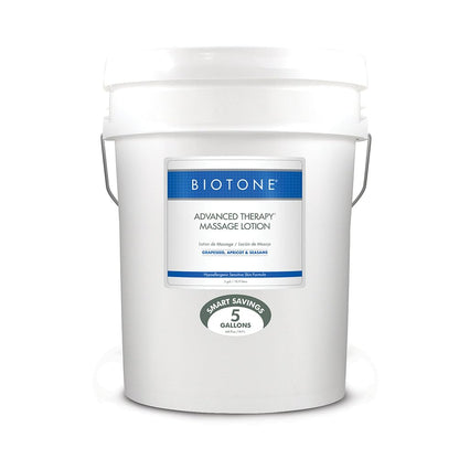 Biotone Advanced Therapy Lotion 5 Gallon – Hypoallergenic Massage Lotion