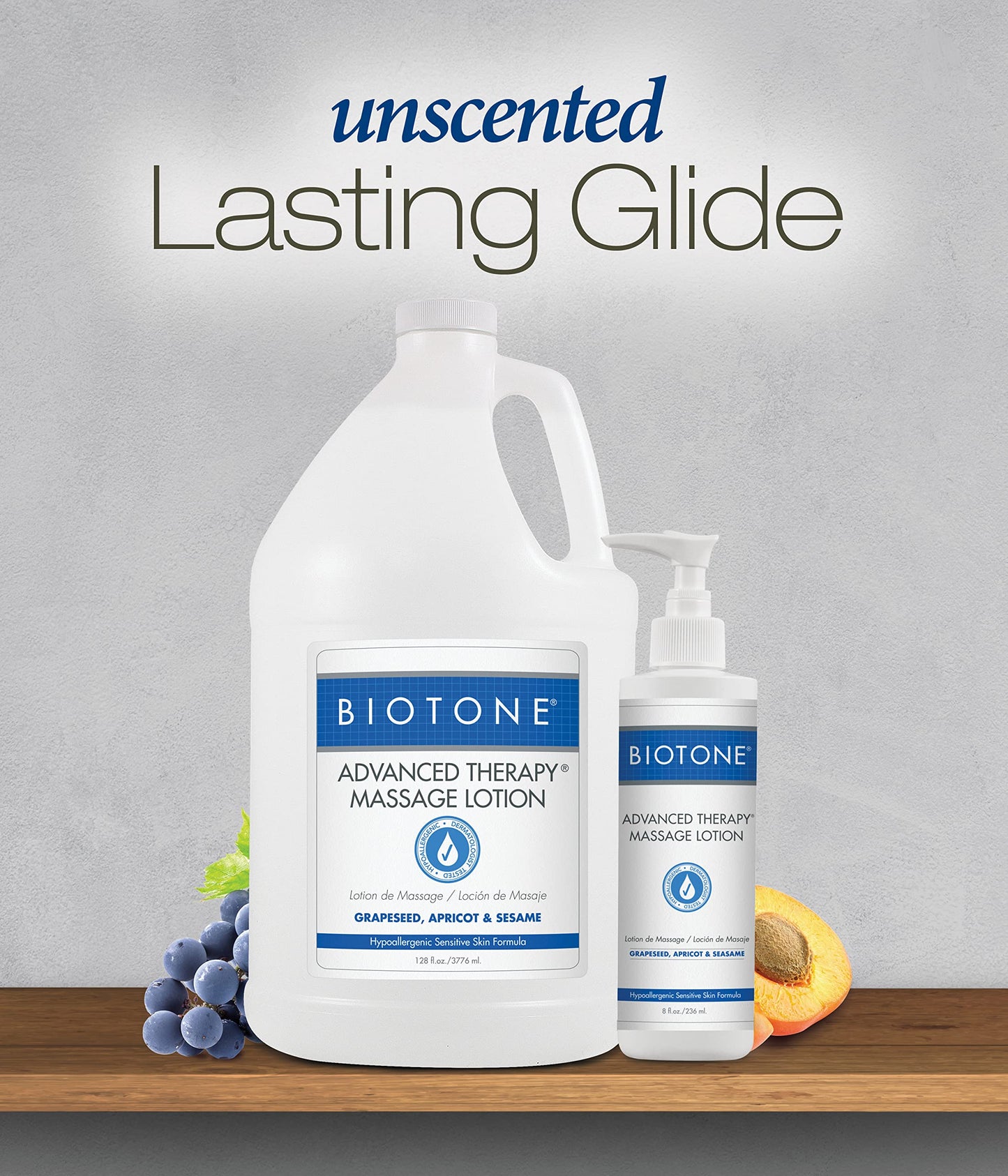 BIOTONE Advanced Therapy Massage Lotion – Hypoallergenic, Fragrance-Free