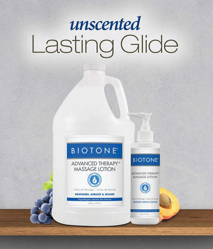 BIOTONE Advanced Therapy Massage Lotion – Hypoallergenic, Fragrance-Free
