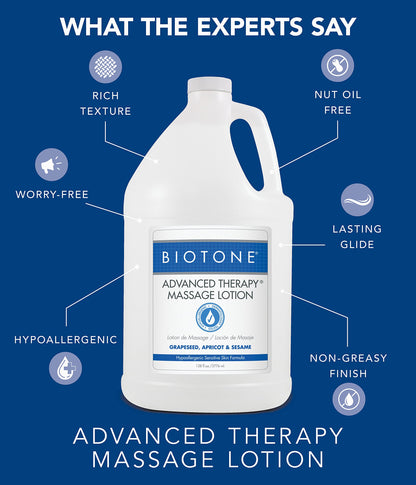 BIOTONE Advanced Therapy Massage Lotion – Hypoallergenic, Fragrance-Free