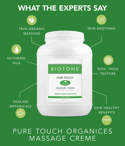 BIOTONE Pure Touch Organics Massage Creme - True Organic Massage
