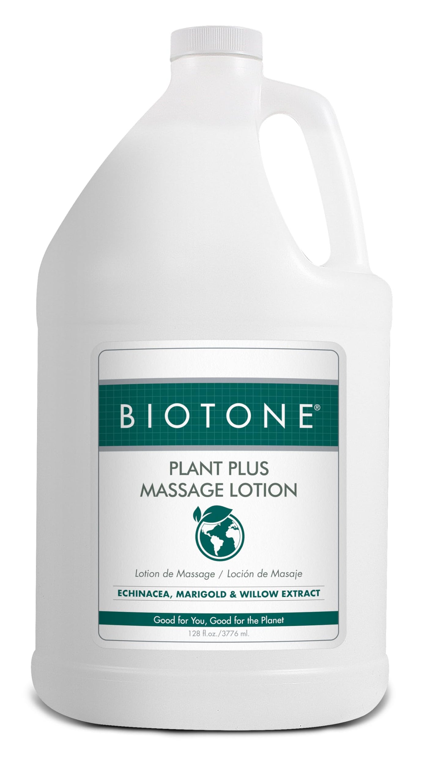 BIOTONE Plant Plus Massage Lotion – Eco-Conscious, Plant-Based, 128 oz