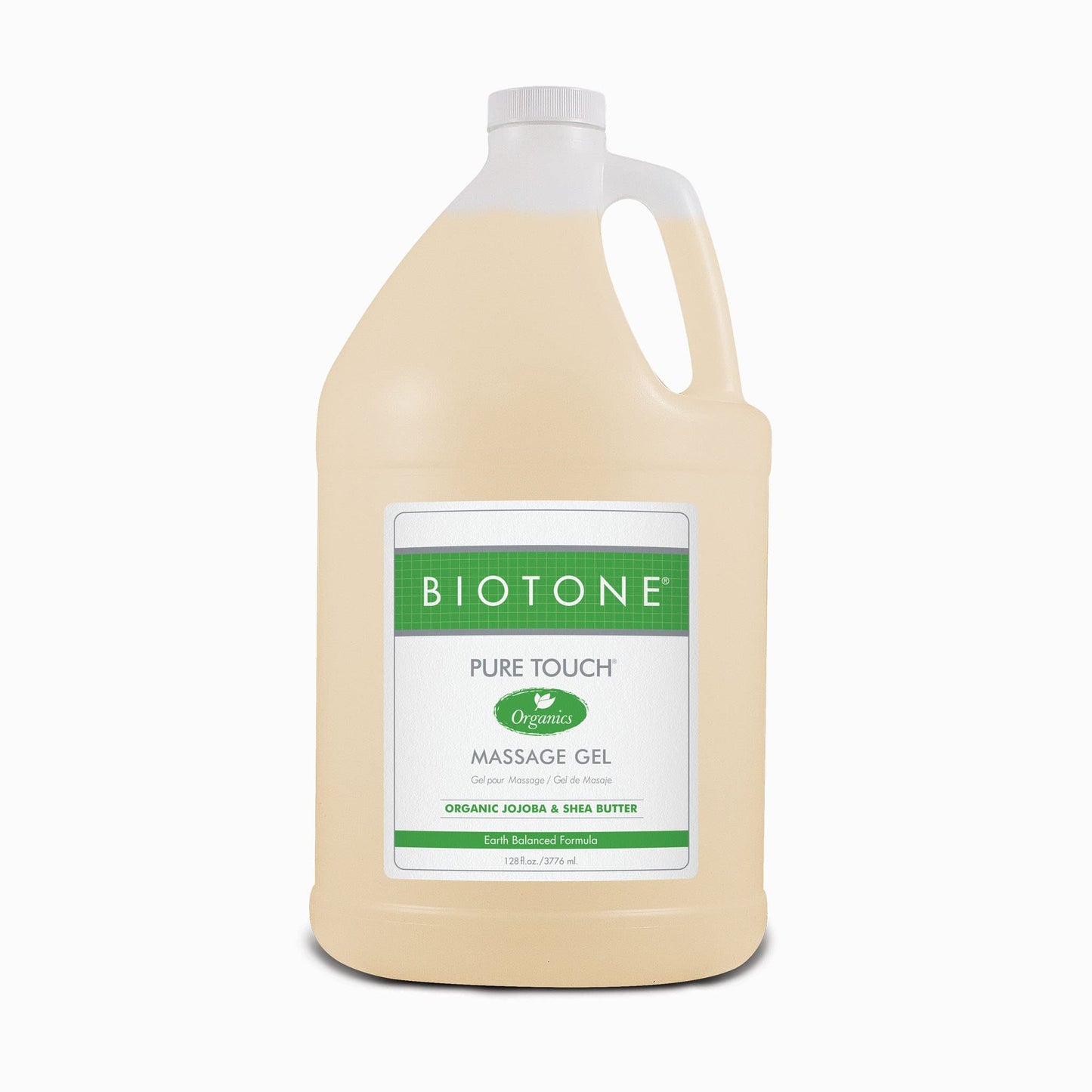 Biotone Pure Touch Organic Massage Gel – 128 oz | Hypoallergenic & Unscented
