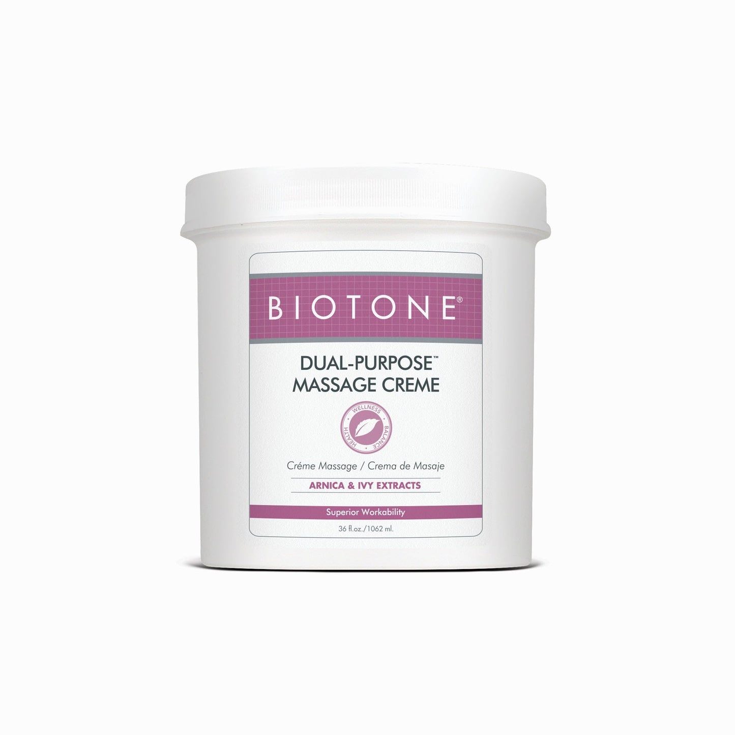Biotone Dual-Purpose Massage Creme 36 Ounce | Smooth Glide & Versatile Therapy