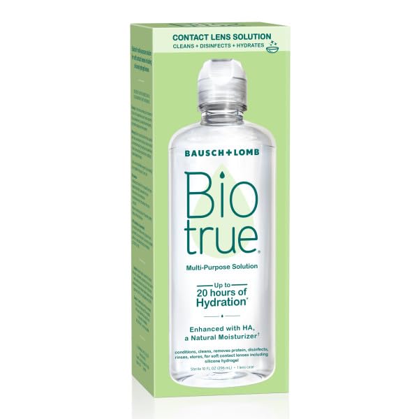Biotrue 10 oz + 2 oz Travel Bottle Bundle with Sight Savers Case (4 Ct)