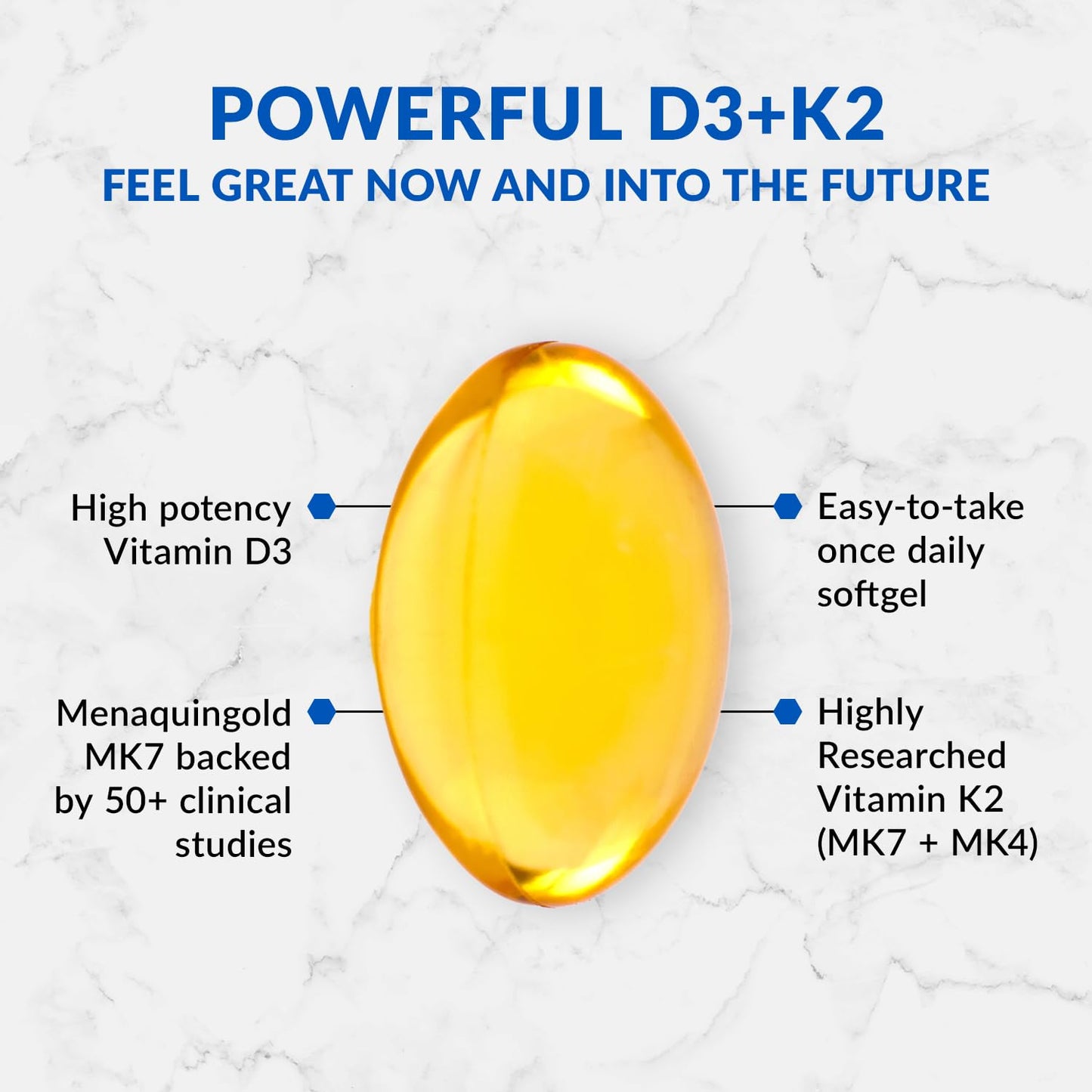 BioTrust Sol Joy: High-Potency Vitamin D3 K2 (50 mcg) Softgels