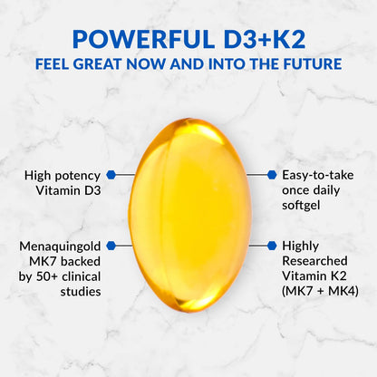 BioTrust Sol Joy: High-Potency Vitamin D3 K2 (50 mcg) Softgels