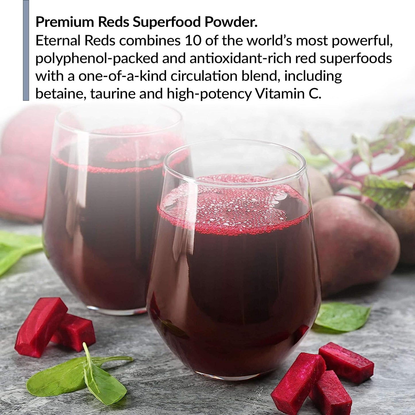 BioTrust Eternal Reds - Red Superfoods Powder for Heart Health and Energy (Berry, 30 Servings)