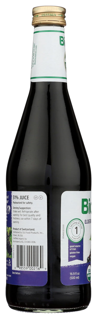 Biotta Naturals Elderberry Juice, 16.9 oz – Immune Support