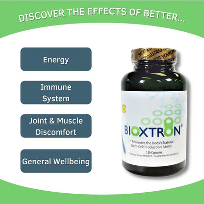 Bioxtron Natural AFA Stem Cell Supplement - Joint Support, Immune Health & Energy | 120 Caps