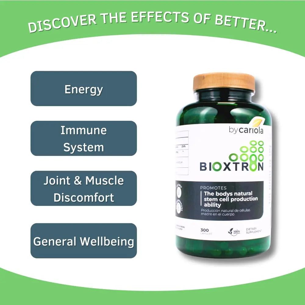 Bioxtron AFA Stem Cell Supplement - Stem Cell Renewal, Joint & Immune Support - 300 Capsules BritishVita | Premium UK Vitamins & Wellness Supplements