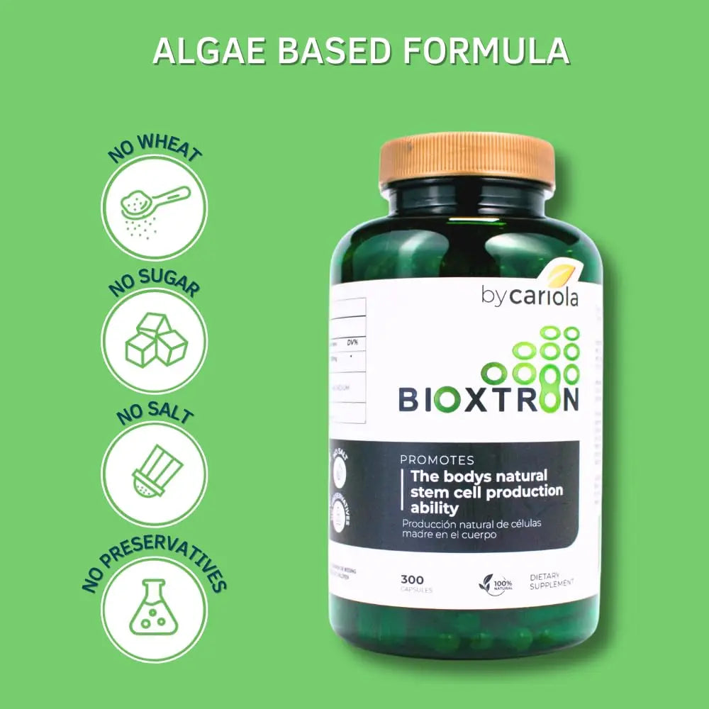 Bioxtron AFA Stem Cell Supplement - Stem Cell Renewal, Joint & Immune Support - 300 Capsules BritishVita | Premium UK Vitamins & Wellness Supplements