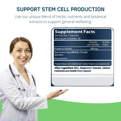 Bioxtron Life AFA Stem Cell Supplement - Regenerate Tissue & Cells | 90 Caps