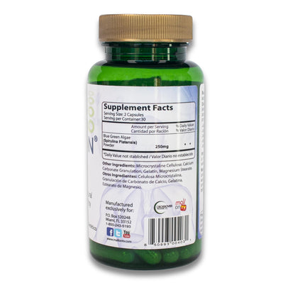 Bioxtron Natural Stem Cell Supplement Capsules - Blue Green Algae & Spirulina | 60 Capsules
