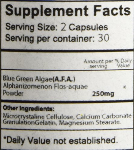 Bioxtron Natural Stem Cell Supplement Capsules - Blue Green Algae & Spirulina | 60 Capsules