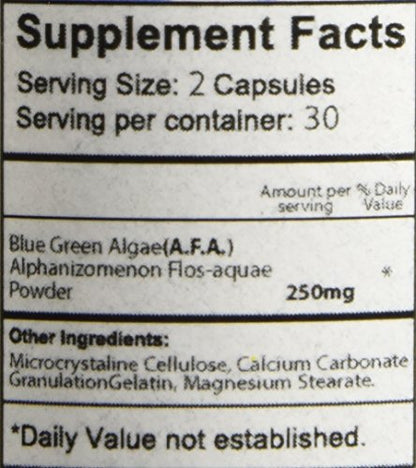 Bioxtron Natural Stem Cell Supplement Capsules - Blue Green Algae & Spirulina | 60 Capsules